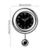 Modern Wall Clock Modern Clear Numbers Battery Operated Large Wall Clock Decorative For Bedroom Living Room Kitchen Bathroom