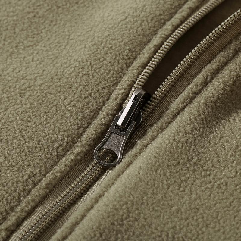 Men Reversible Vest Fleece Lined Waterproof Stand Collar Multi‑Pocket Zip Waistcoat