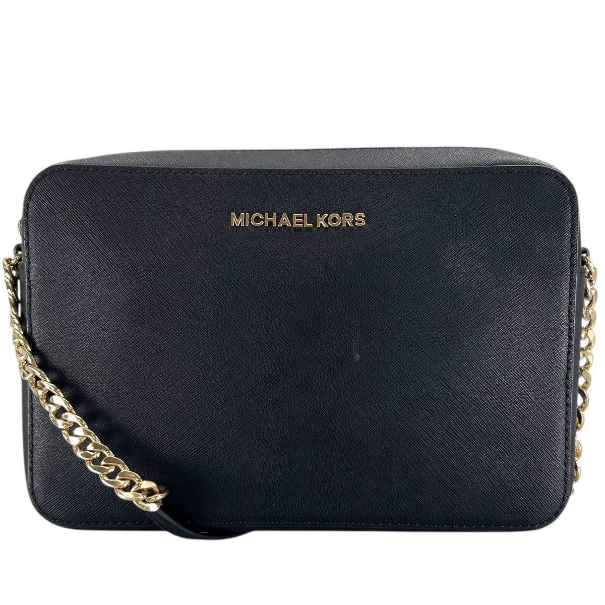 

Michael Kors Safiano Shoulder Bag leather black Women PS-1808 Used