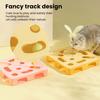 Interactive Puzzle Toy for Cats Puzzle Box with Jingle Balls Spring Feather Wand Cat Enrichment Toy for Indoor Cats Mental Stimulation And Exercise