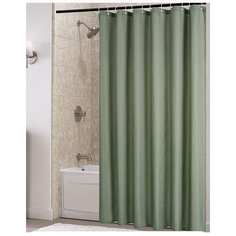 Einfarbig Badezimmer Wasserdicht Schimmelfest Stoff Vorhang Trennvorhang Duschvorhang