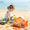 Mesh Beach Bag Cute Cartoon Fish Shape with Shoulder Straps