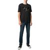Emporio Armani Ss22 Solid Color Letter Print Casual Crew Neck Short Sleeve T-Shirt Men Tops Black 6G1TF0-1JPRZ-0999