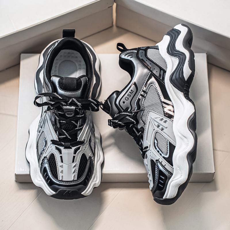 New Men's Fashion Casual Low Top Sports Shoes Students Thick Sole Comfortable Sneakers Boys Male Classic Breathable Basketball Shoes