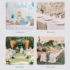 Satins Banquet Tablecloth 57 X 71 Inch Rectangular Draped Table Cover with Smooth Silky Fabric for Wedding Reception Decors