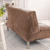 Plush Folding Sofa Bed Cover Velvet Thickened Slipcover Case For Armless Living Sofa Bed Sheet Couch Cover Flexible Futon Cover Winter