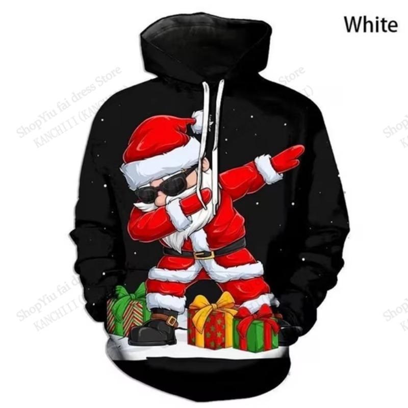 Funny Santa Claus Hoodie Sweatshirt Christmas Snowflake 3d Print Hoodie Men Women Fashion Tracksuit Men Clothes Autumn Winter