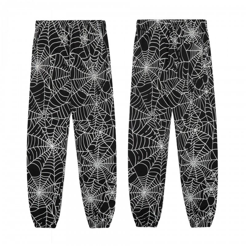 Mens Spider Web Graphic Hoodie High Street Loose Fit Long Sleeve Pullover Teens