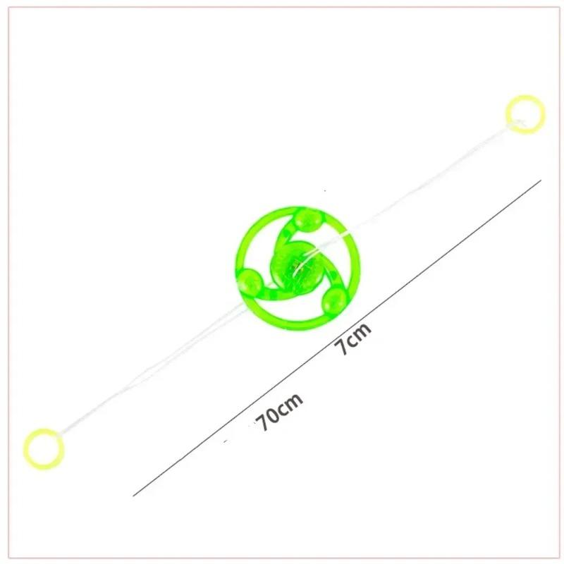 6 Pcs Fun Hand Pulled LED Light Up Flywheel Toys Children's Day Party Birthday Guest Gift Pinata Filler Kindergarten Gift Prize