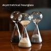 Sand Timer Decor Hourglass Ornaments 15 Min Timer Nordic Minimalist Office Desk Home Decor Artistic Glass Desktop Gift Stress Relief