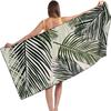 Serviette de plage en microfibre pour adulte, serviette légère extra large à séchage rapide pour la natation, les sports, la plage, la salle de sport
