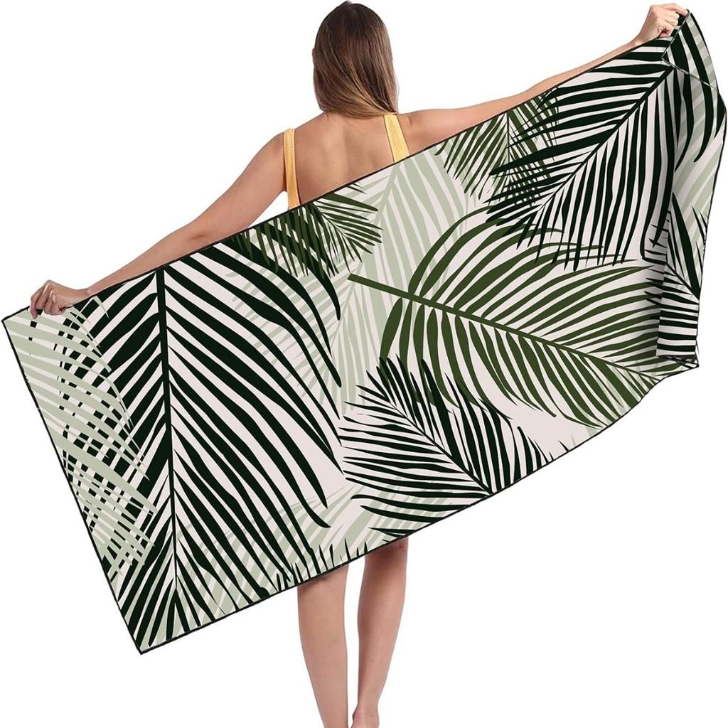 Serviette de plage en microfibre pour adulte, serviette légère extra large à séchage rapide pour la natation, les sports, la plage, la salle de sport