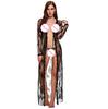 Lingerie for Women Sexy Long Lace Dress Sheer Gown  Kimono Robe