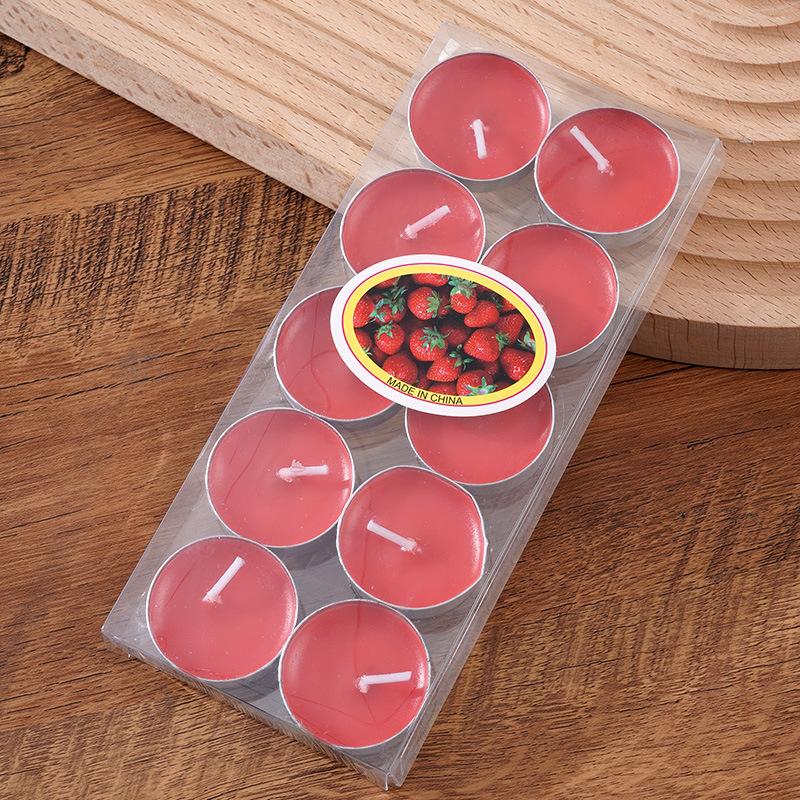 10 Round Candles Candlelight Dinner Candle Hotel Warm Tea KTV Glass Cup Candle Bar Candle Couple Supplies Candle