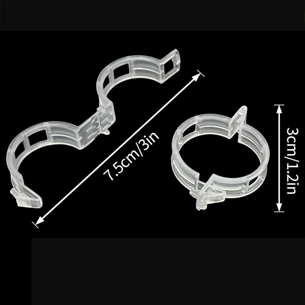 300Pcs Plant Clip for Climbing Plants Plastic Trellis Plant Support Clips for Garden,Reusable Clips for Supporting Grape Tomato Vine,Vegetables Plants