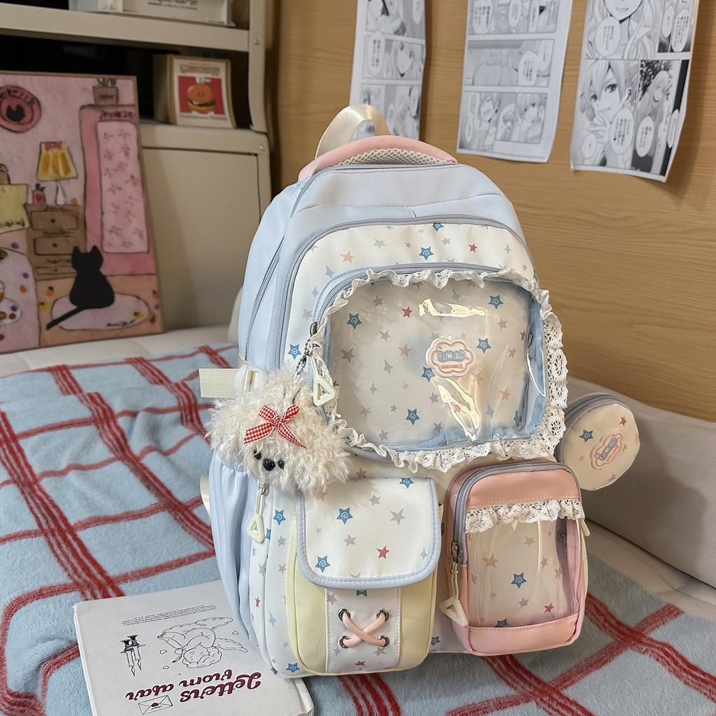 Schoolbag Sweet Japanese Schoolbag for Girls, Primary School Students, Grades 3 To 6, Large Capacity, High Value, Junior High School Girls Backpack