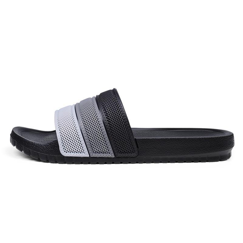 Large Size Breathable Cool Slippers Men's Summer Home Trend Fashion EVA Bath Non-slip Explosion One-word Drag