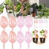Automatic Plant Watering Bulbs Self Watering Pink Tulip Design Water Feeder Globes for Indoor Outdoor Plants Drip Irrigation