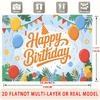 Red Balloon Party Background 1pc - Home Party Decor