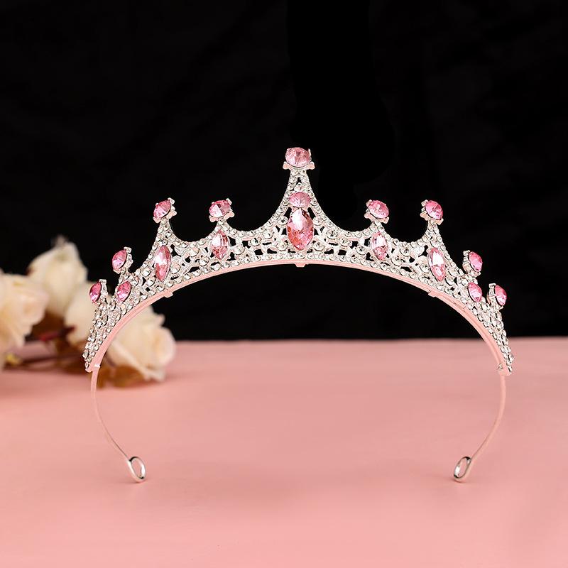 Black Baroque Crown Tiara Bride Eighteen Female Bar Mitzvah Birthday Princess Crown