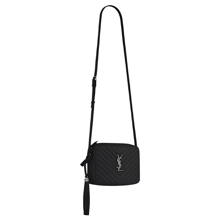 Saint Laurent Lou gesteppte Leder-Umhängetasche Nero Damen Umhängetaschen Schwarz 612544-DV704-1000
