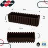 Flowerpot Balcony Terrace Box with Hooks Irrigation System Brown 60cm