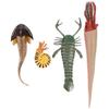 Frcolor Sea Creature Toy Figures 4pcs Sea Animal Toys Ancient Marine Life Figurines Sea Creature Model Figures Educational Toddler Sea Life Cognitive