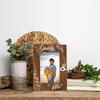 Daddy Gift from Daughter Son, Daddy & Me Photo Frame, Holds 4 x 6 Inch Photo, Farmhouse Wooden Picture Frame Gifts, Dad Birthday Gifts Idea, Father's