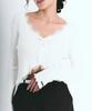 Nick&Nicole Lace Frill Essential Crop Cardigan_3 Color