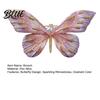Clothing Safe Brooch Women High-Gloss Rhinestone Inlay Gradient Color Butterfly