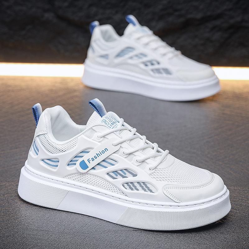 

Осенняя мужская обувь маленькие белые туфли повседневная модная обувь универсальная сетчатая дышащая спортивная обувь мужская обувь для скейтборда обувь на платформе с увеличением высоты 39