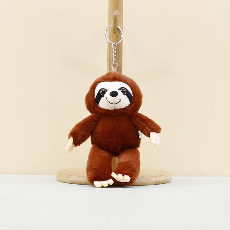 Cute Plush Monkey Keychain Adorable Long Arm Soft Toy Hanging Decoration For Bags