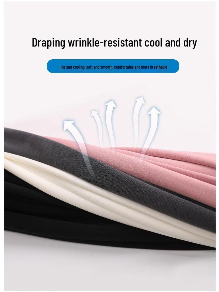 Women's High-Waist Straight-Leg Pants - European Cotton Velvet, Slimming and Drapey for Spring and Autumn 2025