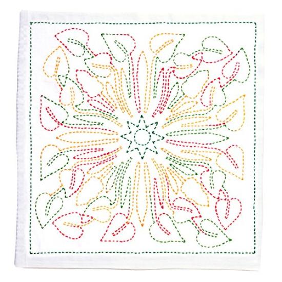 

Набор для вышивания Tulip Sashiko Цветок Сашико Салфетка SASHIKO WORLD Гавайи Антуриум KSW003