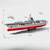 690 stk Militærserie Kinesisk marine Fujian hangarskip Barnas byggeklosser Leker Ingen eske