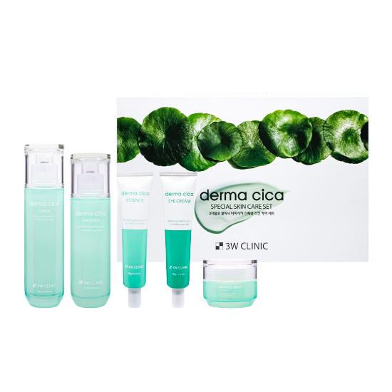 3w Clinic Derma Cica Специальный набор для ухода за кожей 5 шт.