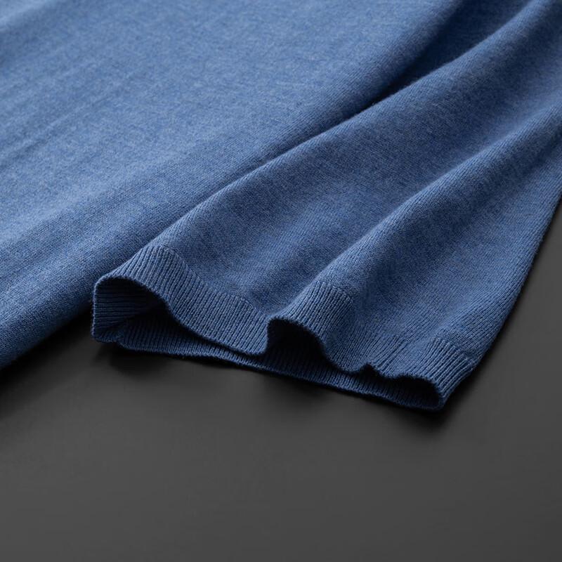 Dibinze Men's Plus Size Wool Knit Short Sleeve T-Shirt