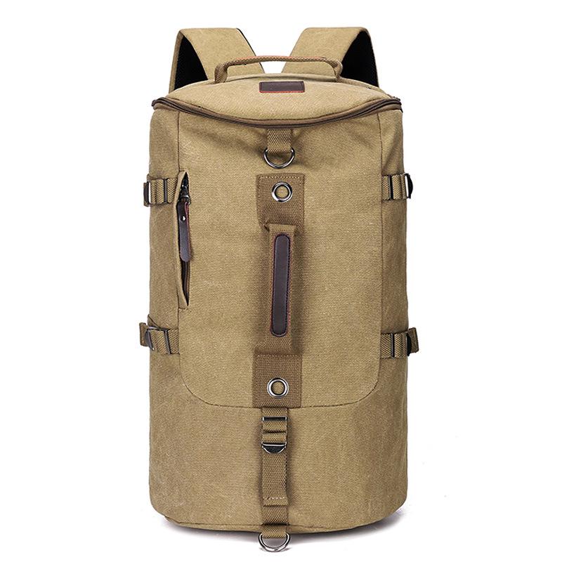 Men's Large Capacity Canvas Travel and Sports Backpack - Trendy Outdoor Bookbag