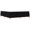 Bed Frame with Mattress Black 180 x 200 cm Fabric