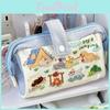 Camping Dog Polyester Girls Pencil Box With Cute Design And Organizer For School Use