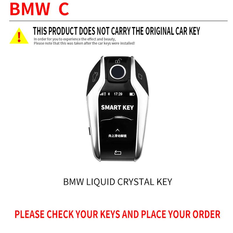 Zinc Alloy Car Remote Key Case Cover Shell For BMW 5 7 Series G12 G11 G30 G32 G31 I8 I12 I15 G01 X3 G02 X4 G05 X5 G07 X7 Car Bag
