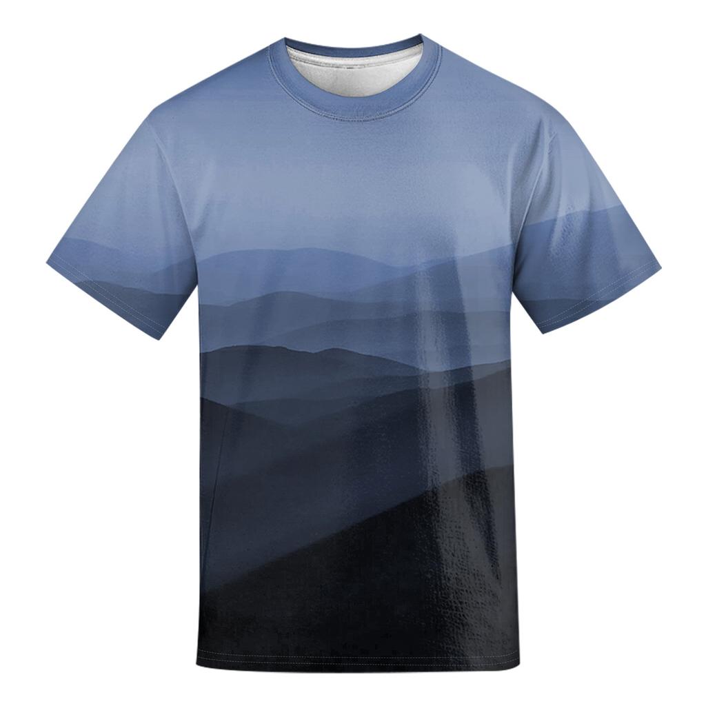 Summer Men's Popular T-shirt Printed Round Neck Short Sleeve T-shirt