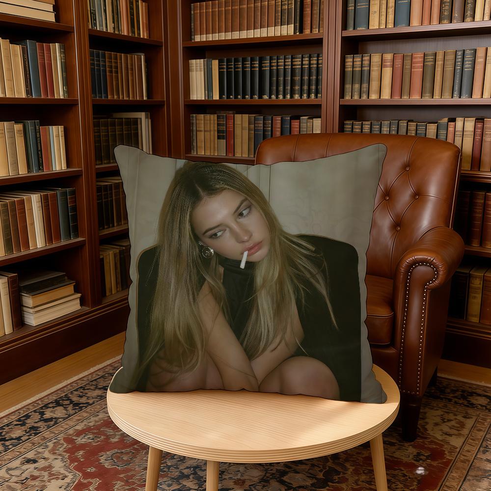 MMadelyn CCline Actor cushion cover Home Office Birthday Anniversary Gifts Soft Skin Friendly Cushion Cover