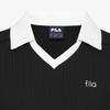 Hwilla Women'S Ribbed Training Collared Short Sleeve Tee (Fs262Ts02F001001)