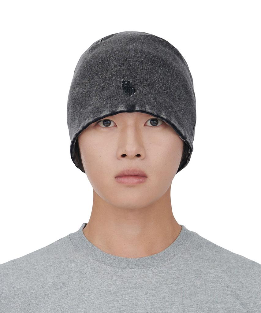 Nomaenyueol Washed Light Beanie - Washed Black