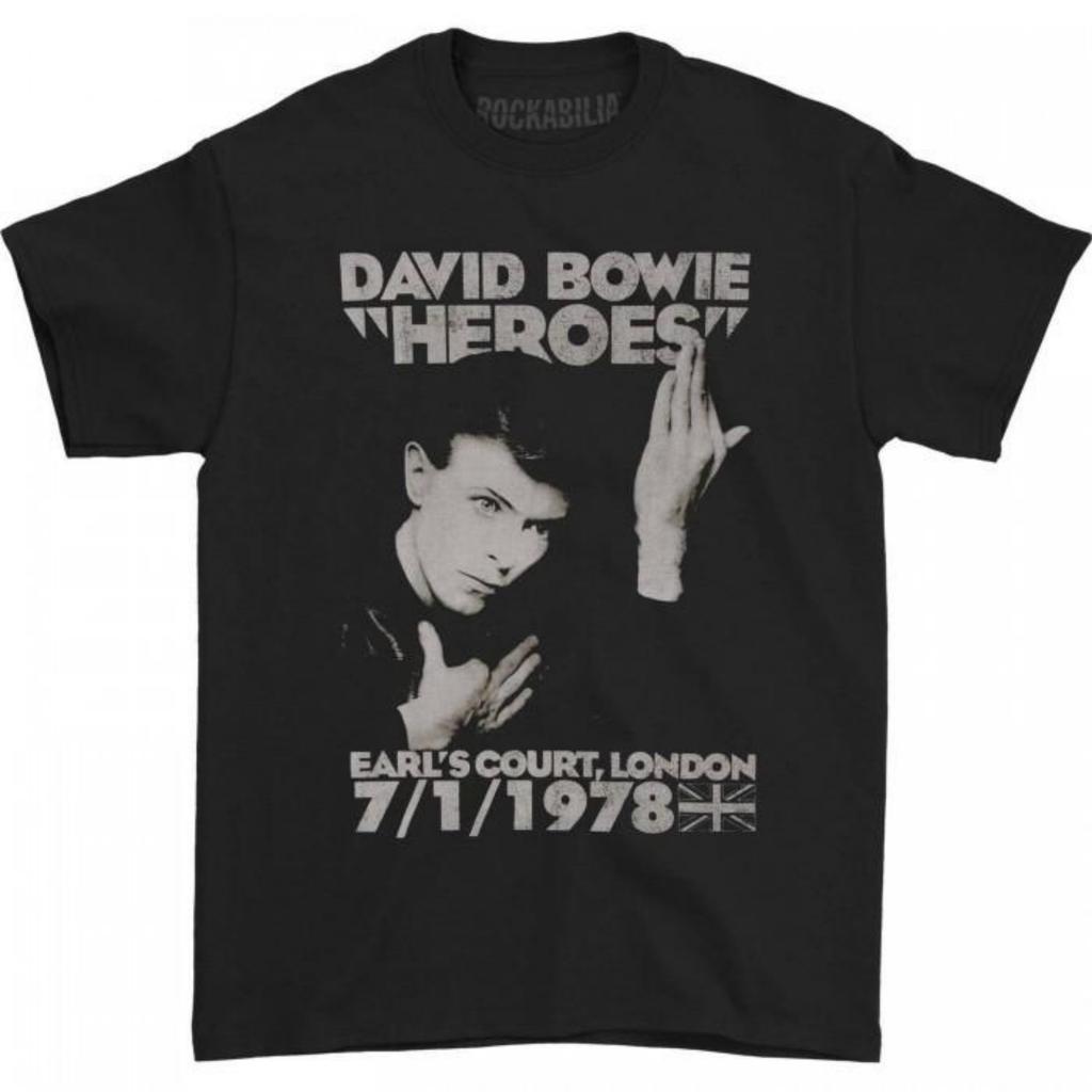 T-shirt Unisex Adulti David Bowie Heroes Earls Court