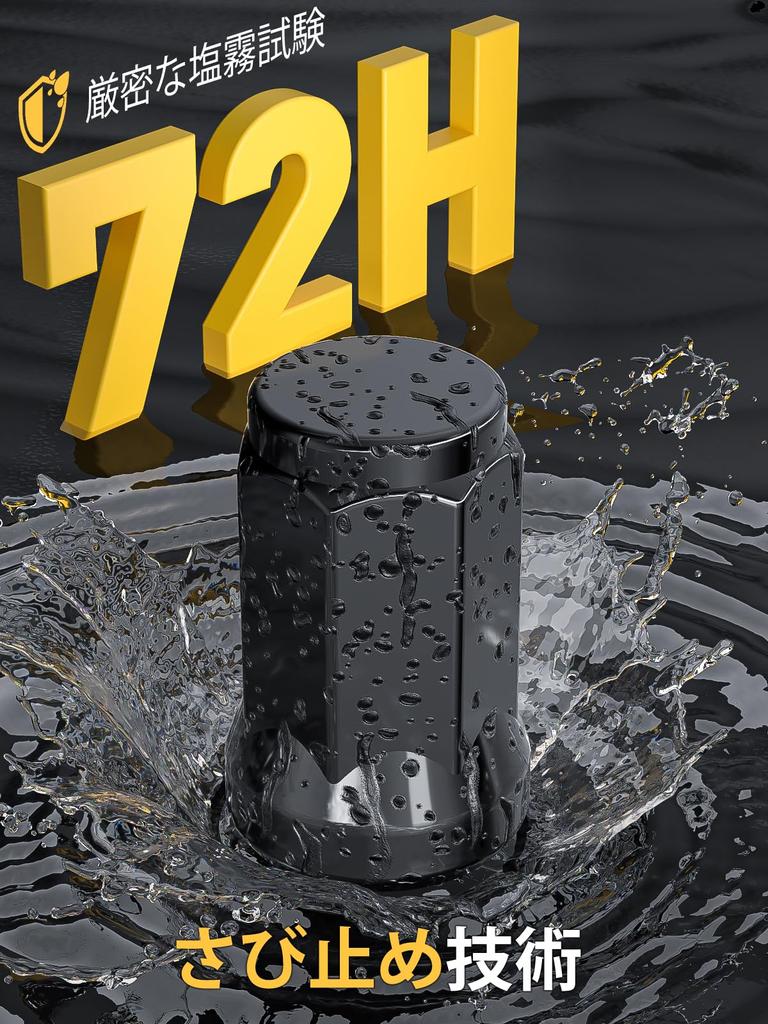 MIKKUPPA Wheel Lock Nut M12 X P1.25 Outer Hevel Angle Taper Seat 60° Steel