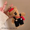 Charming Plush Pendant Keychain: Little Bear & KT Cat Duo