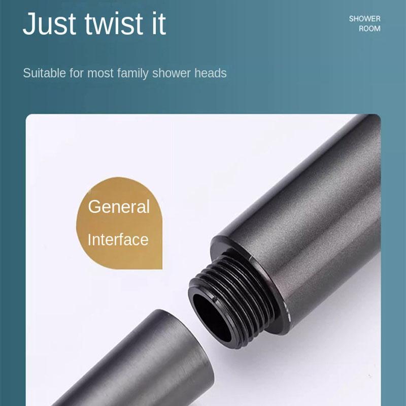 3 In 1 Adjustable High Pressure Shower Head With Filter Handheld Button Bathroom Shower Head Water Saving Bathroom Accessories