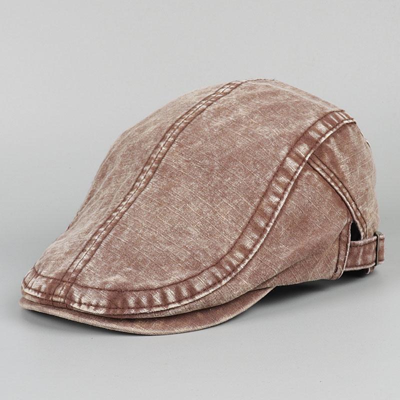 

Unisex Berets New 2026 Fashion Vintage Cotton Beret Hat Men Women Denim Newsboy Caps Visors Spring Autumn Ivy Flat Cap кавовий